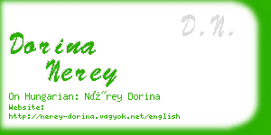 dorina nerey business card